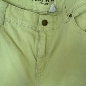 Chico's Platinum Soft Green Pants
